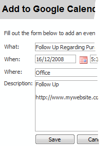 Google Calendar Integration
